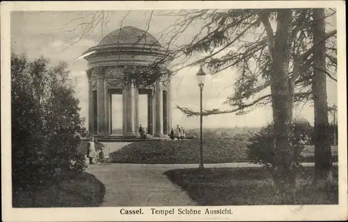 Ak Kassel in Hessen, Tempel Schöne Aussicht