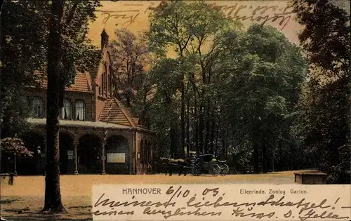 Ak Eilenriede Hannover in Niedersachsen, Zoologischer Garten