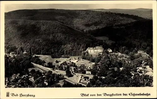 Ak Bad Harzburg am Harz, Blick von der Bergstation der Schwebebahn