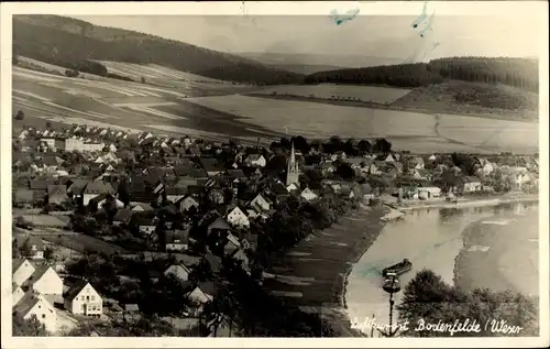 Foto Ak Bodenfelde an der Weser, Ortsansicht, Kirche