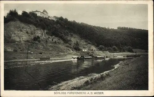 Ak Fürstenberg an der Weser, Schloss