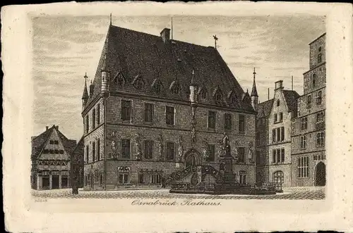 Künstler Ak Osnabrück in Niedersachsen, Rathaus