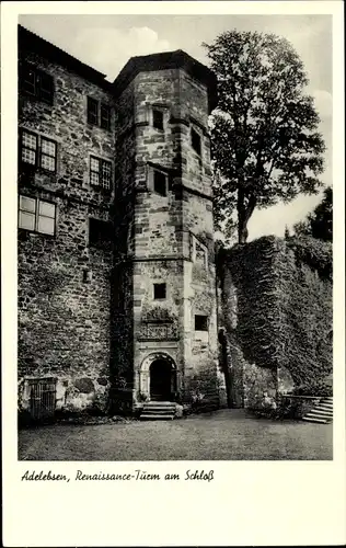 Ak Adelebsen am Solling, Renaissance-Turm am Schloss