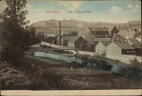 Ak Dolhain Wallonie Lüttich, La Passerelle