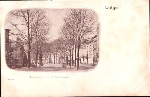 Ak Liège Lüttich Wallonien, Boulevard de la Sauveniere