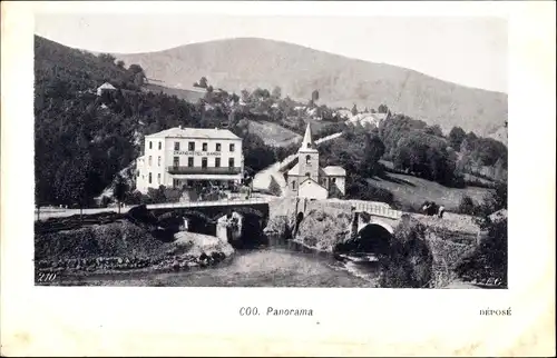 Ak Coo Stavelot Wallonien Lüttich, Panorama