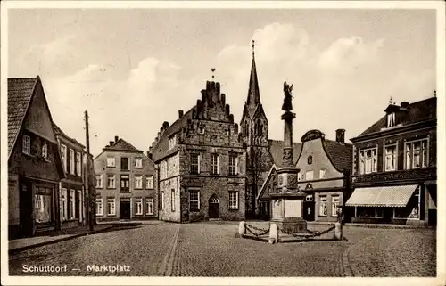 Ak Schüttorf in der Grafschaft Bentheim, Marktplatz