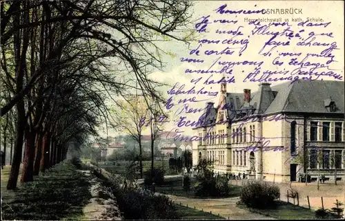 Ak Osnabrück in Niedersachsen, Herrnteichswall in kath. Kirche