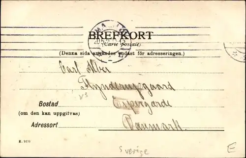 ak Fridhem Schweden, Straßenpartie, Haus