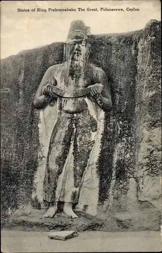 Ak Polanaruwa Sri Lanka, Statue des Königs Prakramabahu