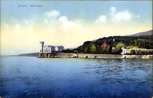 Ak Triest Trieste Friuli Venezia Giulia, Schloss Miramar