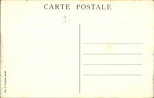 Ak Aalst Alost Ostflandern, Bürgermeisterplatz