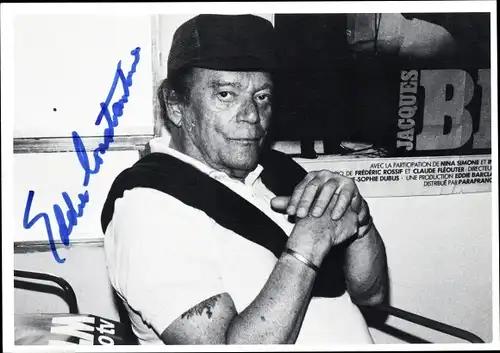 Ak Schauspieler und Sänger Eddie Constantine, Portrait, Autogramm