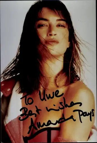 Ak Schauspielerin Amanda Pays, Portrait, Autogramm