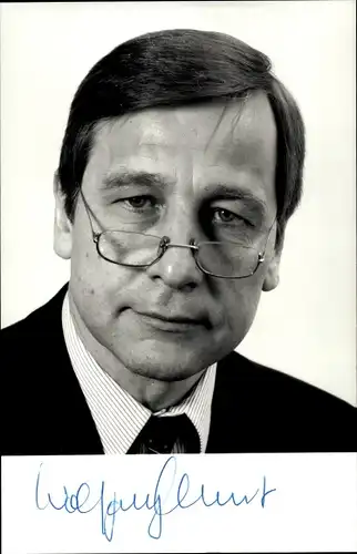 Ak Politiker Wolfgang Clement, Porträt, Autogramm
