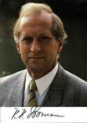 Ak Politiker Karl-Hans Laermann, Portrait, Autogramm