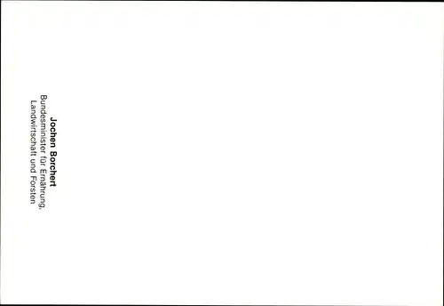 Ak Politiker Jochen Borchert, Portrait, Autogramm