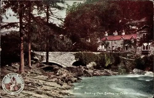 Ak Betws y Coed Wales, Pont y Pair, LNWR