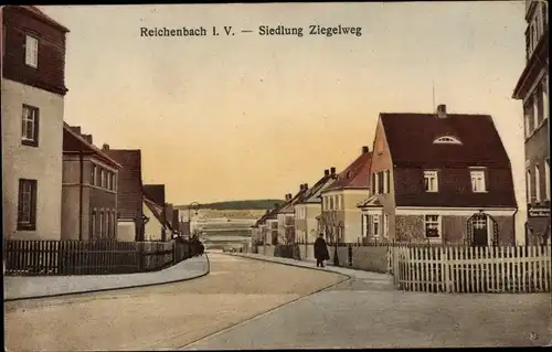 Ak Reichenbach im Vogtland, Siedlung Ziegelweg