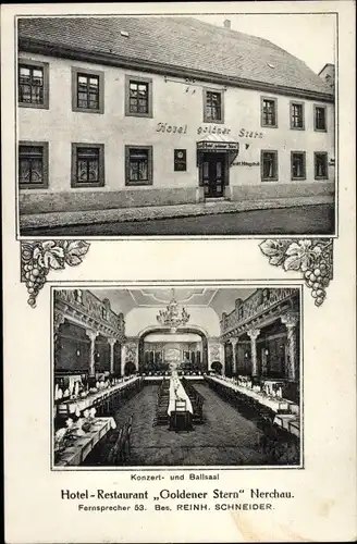 Ak Nerchau Grimma in Sachsen, Hotel-Restaurant Goldener Stern