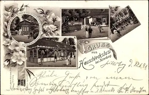 Litho Jüterbog in Brandenburg, Gasthof Hauschteckslust