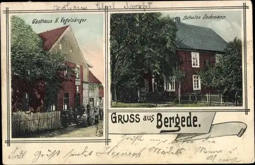 Ak Bergede Soest in Westfalen, Haus Schulze Deckmann, Gasthaus H. Vogelsänger