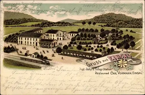 Litho Einsal Nachrodt-Wiblingwerde im Sauerland, Restaurant Carl Vormann