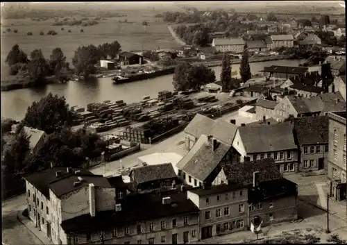 Ak Anklam in Mecklenburg Vorpommern, Blick auf den Hafen