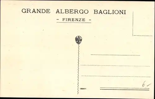 Ak Firenze Florenz Toscana, Grande Alberto Baglioni, Piazza Unita Italiana