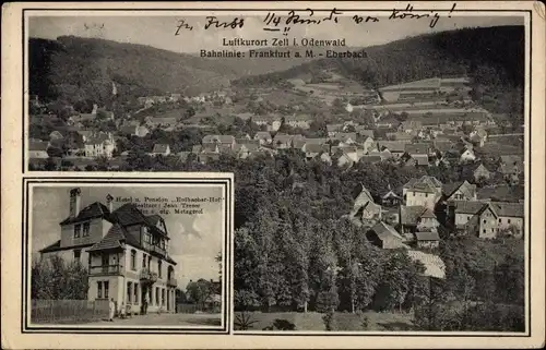 Ak Zell im Odenwald Bad König Odenwald Hessen, Hotel Eulbacher Hof, Totalansicht