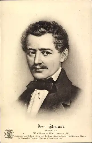Ak Komponist Johann Strauss, Portrait