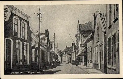 Ak Poortvliet Zeeland, Langestraat