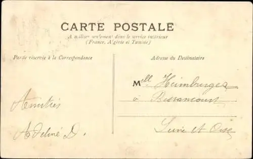 Ak Aisne de Vervin, Le Préau