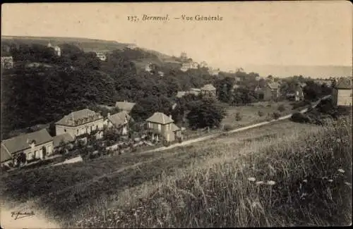 Ak Berneval le Grand Petit Caux Seine Maritime, Gesamtansicht