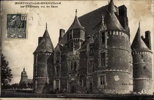 Ak Martainville-Épreville Seine Maritime, Schloss