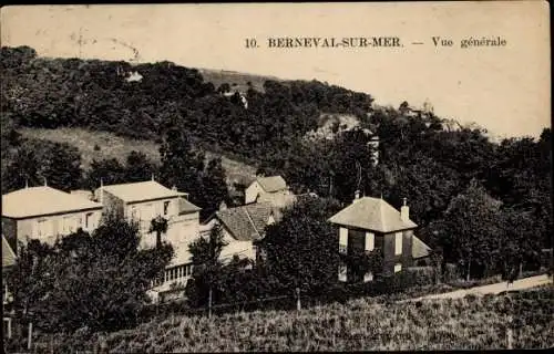 Ak Berneval le Grand Petit Caux Seine Maritime, Ortsansicht