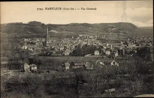 Ak Harfleur Seine-Maritime, Ortsansicht