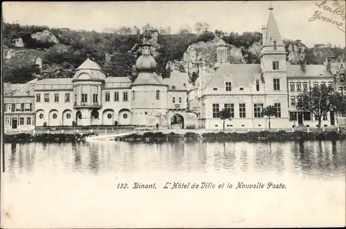 Ak Dinant Wallonien Namur, Rathaus, Neue Post