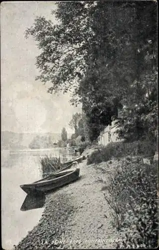 Ak Fontainebleau Seine et Marne, Die Seine