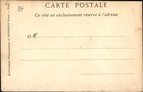 Ak Paris XVI, Italienische Tage 14.-18. Oktober 1903, La Revue de Vincennes, Präsident