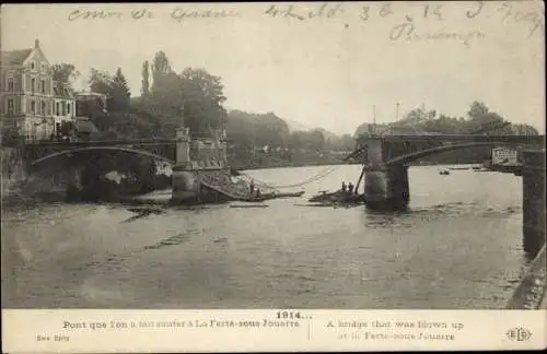 Ak La Ferté sous Jouarre Seine et Marne, Pont