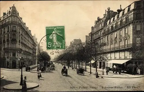 Ak Paris XVI Passy, Avenue Kleber