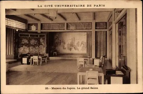 Ak Paris XV Vaugirard, Haus Japan, Der Große Salon