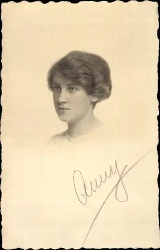 Ak Schauspielerin Anny Leip, Portrait, Autogramm