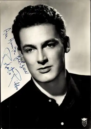 Foto Ak Schauspieler Roberto Risso, Portrait, Autogramm