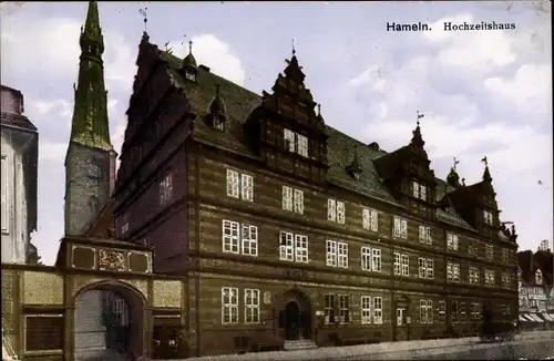 Ak Hameln an der Weser Niedersachsen, Hochzeitshaus