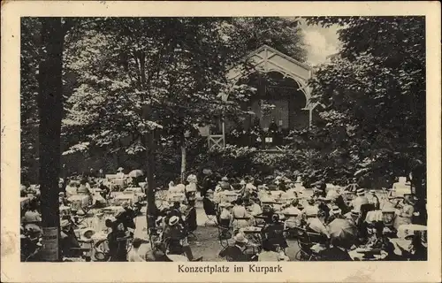 Ak Bad Rothenfelde am Teutoburger Wald, Konzertplatz im Kurpark