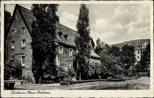 Ak Ehrenfeld Bochum im Ruhrgebiet, Haus Rechen