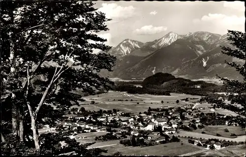 Ak Unterwössen in Oberbayern, Panorama gegen Geigelstein