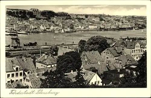 Ak Flensburg in Schleswig Holstein, Ortsansicht